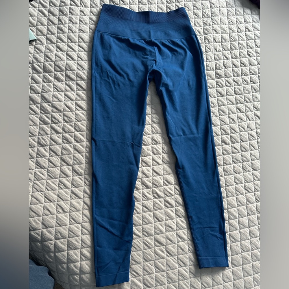 First Health Blue High-Waisted Leggings